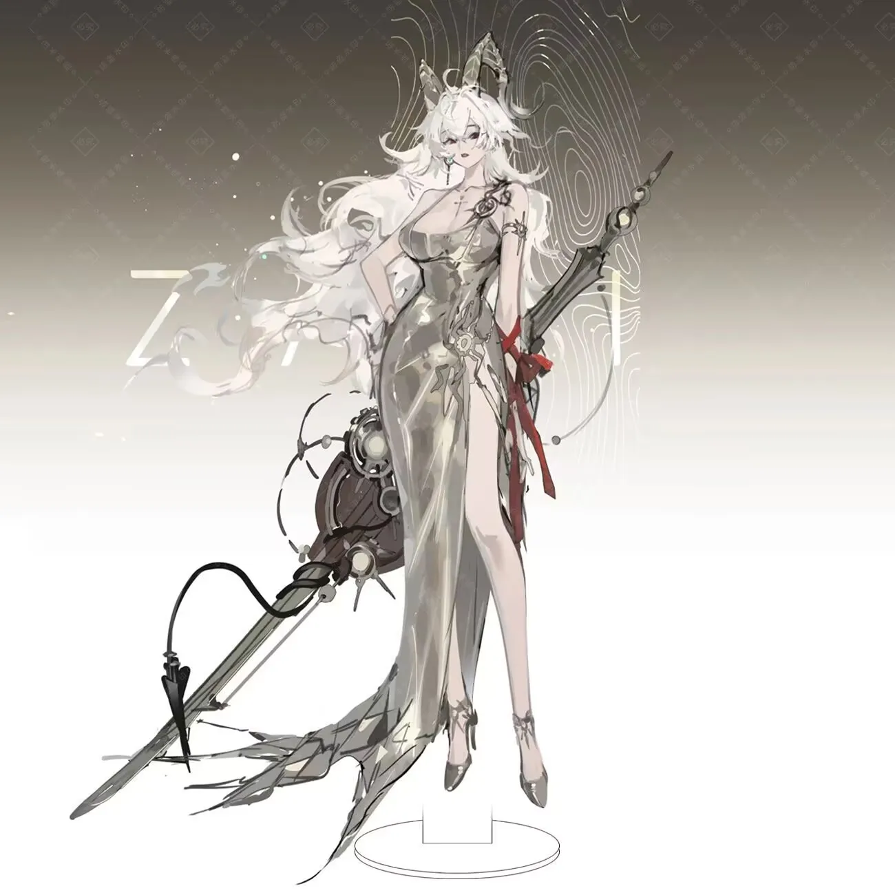 아크릴 스탠딩 사인, 데스크탑 장식품, 방 장식품 및 친구를 위한 선물 주위의 "Mingchao" 및 "Zanni"