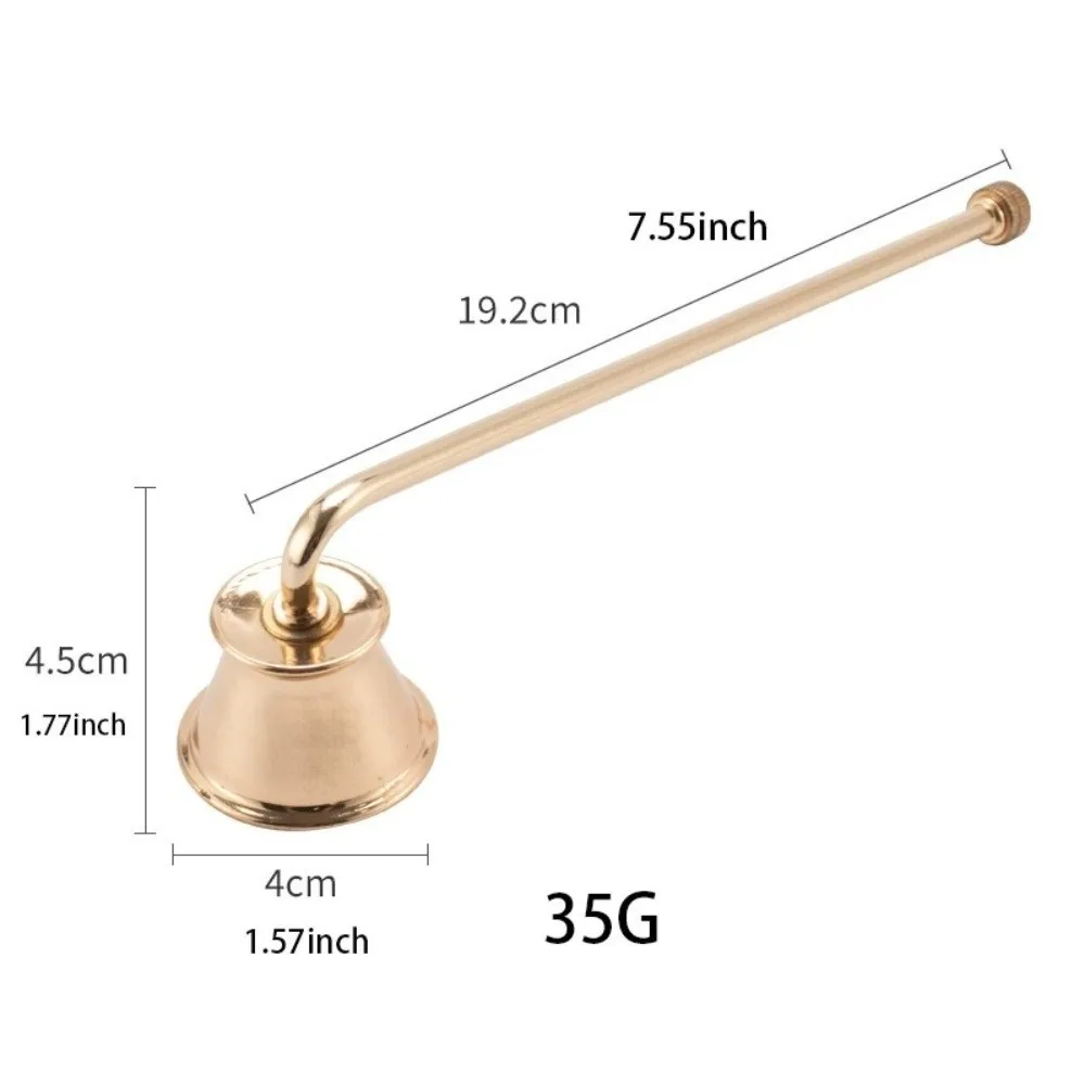 Vintage Bell Shaped Candle Wick Trimmer Long Handle Turn Off Extinguisher Candle Blower Home