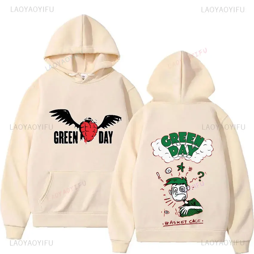 Green Day Saviors Band Sweatshirt Man Woman Hoodie Harajuku Hip Hop Round Neck Long Sleeve Oversized Hoodie Fans Gift Hoodies