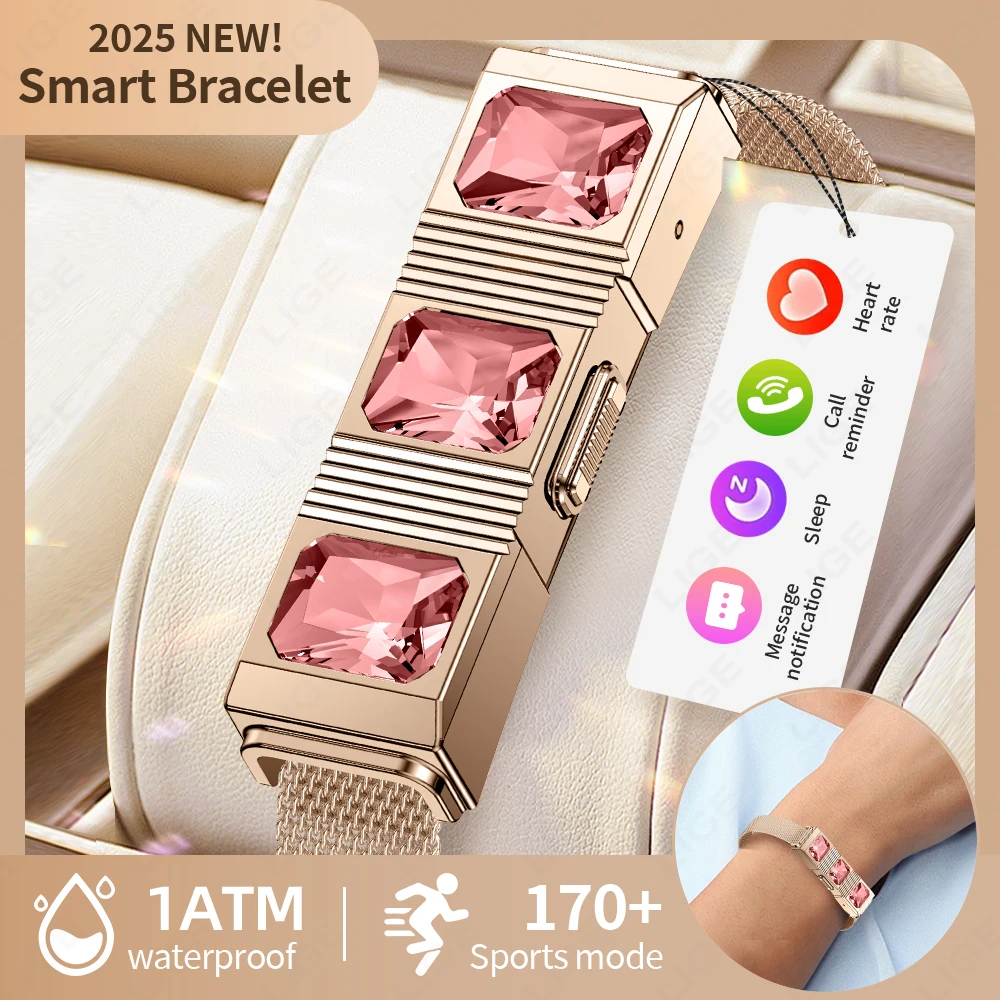 

LIGE New Sports Fitness Smart Bracelet Women Men Waterproof Pedometer Smart Watch Heart Rate Sleep Health Monitoring Wristbands