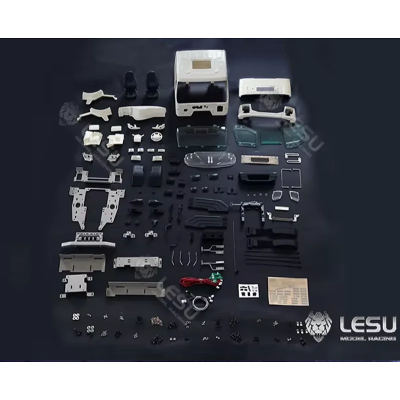 1/14 LESU Plastic Cabin Shell Parts For DIY RC Tamiyaya Vm Tractor Truck Model Outdoor Toys TH19247