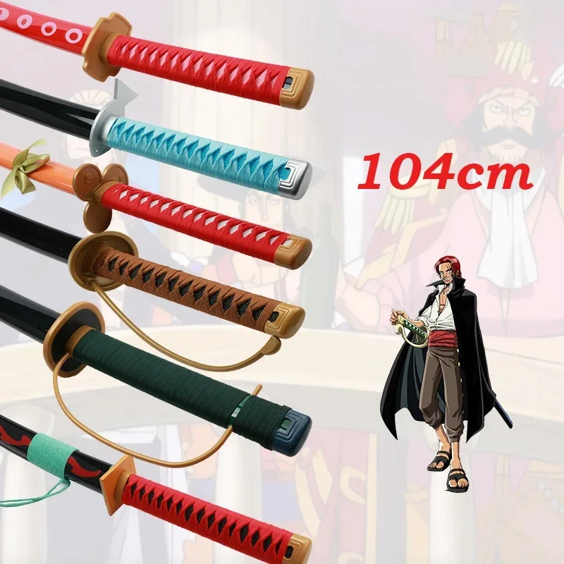 New Roronoa Zoro Katana Swords Anime Cosplay Bamboo  Sword Decoration Gift Shirauo Kozuki Toki Kinemon Jack Shanks katanas