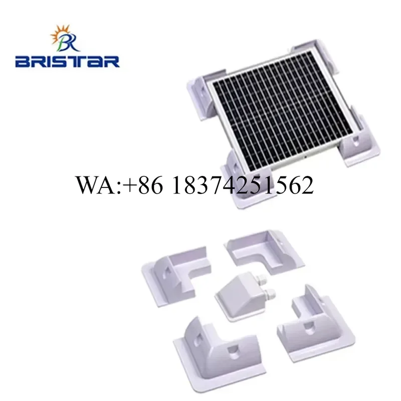 Wmwmnu for BRISTAR Easy Install ABS Plastic Kits Camper Roof RV Solar Panel System for Marine Boat Trailer