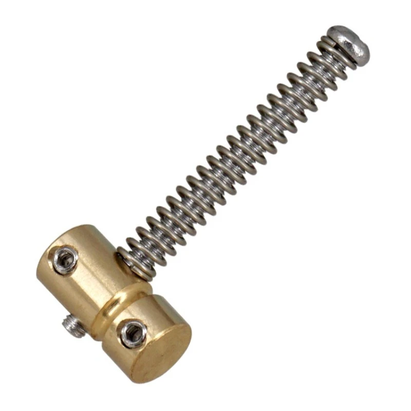 

5-String Bass Bridge Brass – Brass Saddles & Tailpiece for Electric Bass, String Retainer & Guide for 5 String Bass Guitar Parts