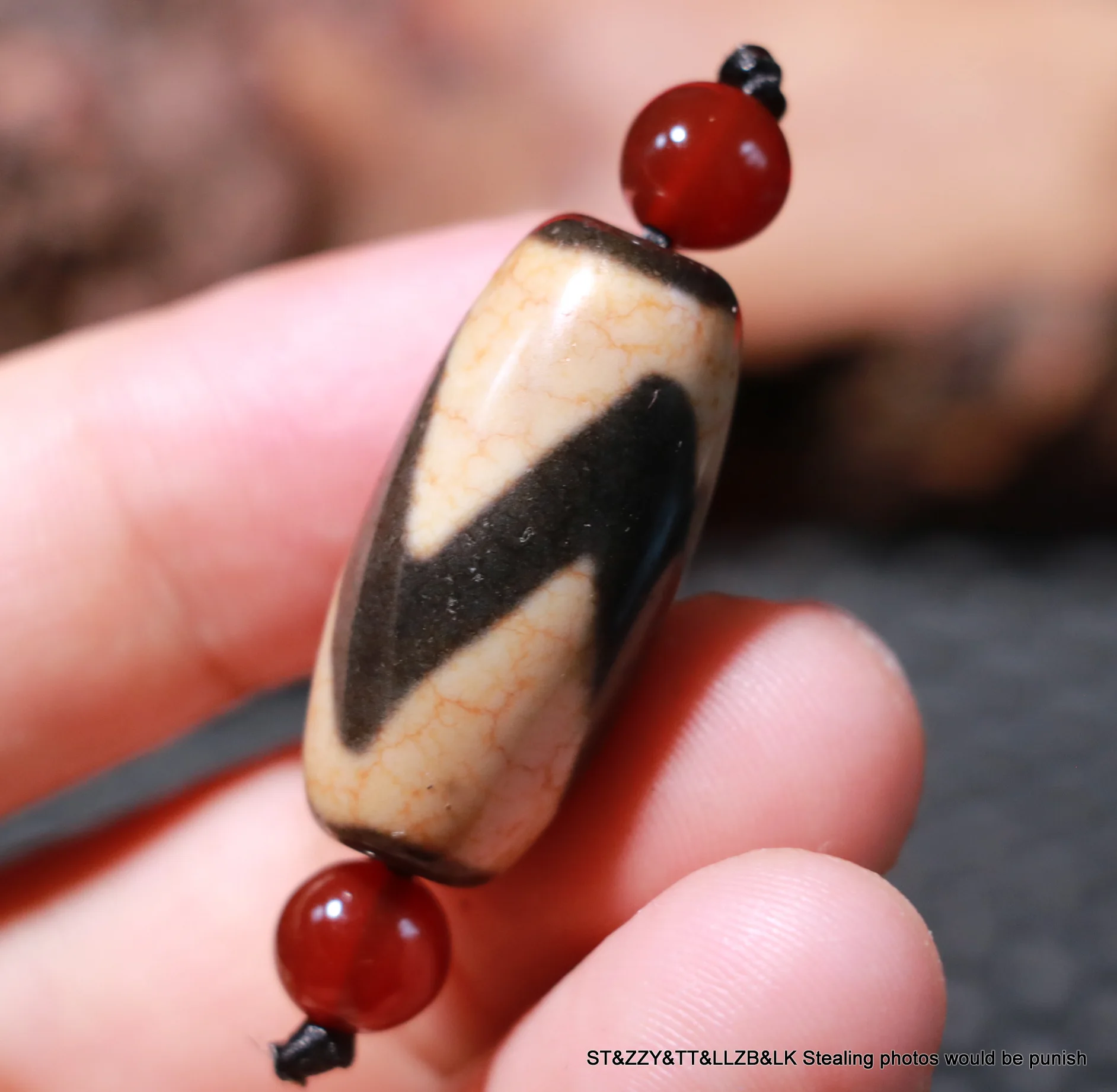 

Magic Power Energy Tibetan Old Agate Sharp Tiger Tooth dZi Bead Amulet Fit For Bracelet Talisman Top Quality Timestown UP06