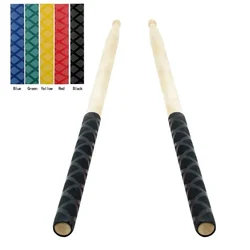 Baquetas profesionales de percusión de madera, accesorios antideslizantes absorbentes de sudor para 7A 5A 5B 7B, 2 uds.