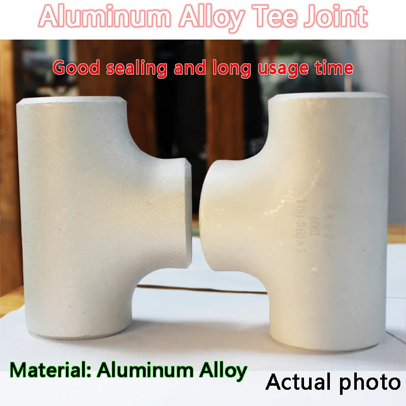 Aluminum Pipe Elbow 90 Degree Three-way Pipe Industrial-grade Alloy Seamless Elbow Welded Aluminum Alloy Connector Fittings