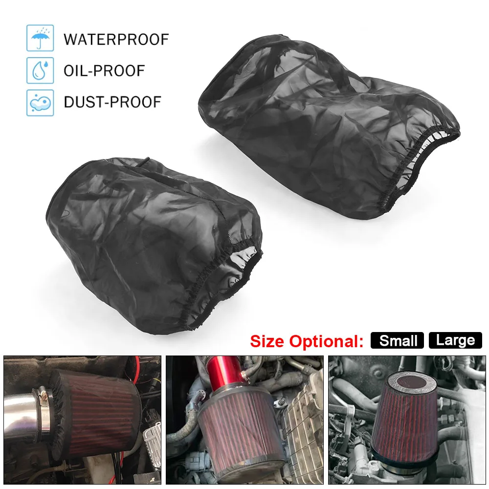 Upgraded Air Filter Protective Cover Real Waterproof Oilproof Dustproof for High Flow Air Intake Filters Air Filter Cover