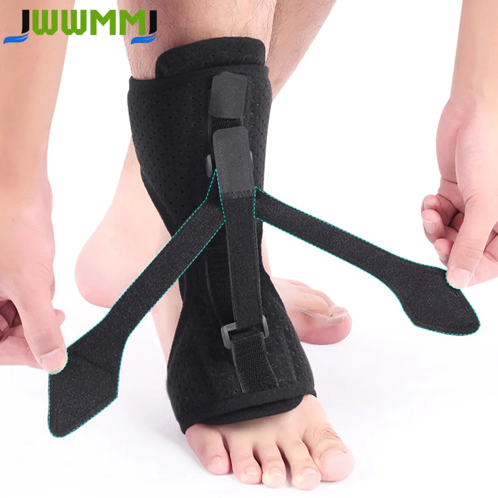 1PC Plantar Fasciitis Night Splint Adjustable Ankle Brace Foot Drop Orthotic Brace for Plantar Fasciitis Arch Foot Pain Achilles
