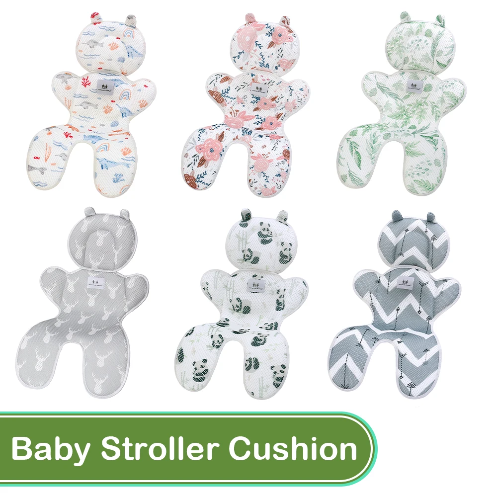 Baby Summer Cool Pad Stroller Accessories Kid Seat Breathable 3D Cushion Mat Newborn Infant Travel Car Pram Chair Mat