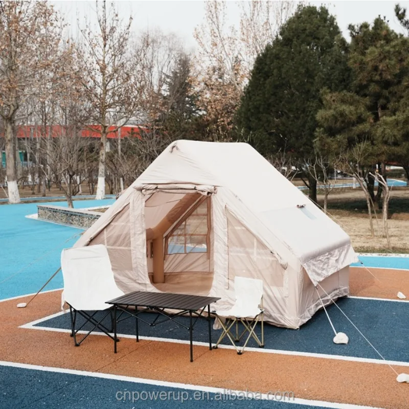

XMSJ Large Portable Inflatable Tent, 4-Season Waterproof, Quick Setup With Air Pump, For Family Outdoor & Luxury Glamping