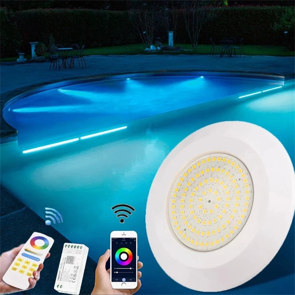 12W RGB LED Swimming Pool Light Night Lamp WIFI&2.4G APP Control Underwater Lights Fountain Landscape Lamp Piscina Luz Spotlight