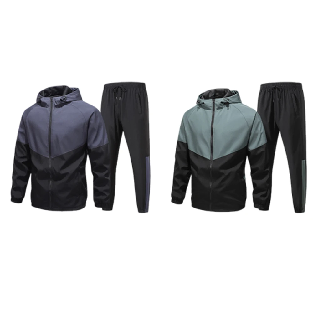 

Мужская весенне-осенняя повседневная спортивная одежда, спортивная одежда для фитнеса, водонепроницаемый спортивный костюм, свободная посадка, спортивная одежда для тренировок на открытом воздухе