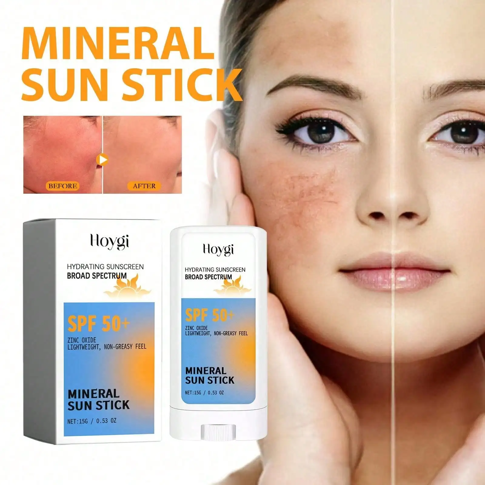 

Moisturizing Protective Stick SPF50 Defend Against Summer Sun Exposure Refreshing UV Protective Anti Sweat Relieve Skin Dryness