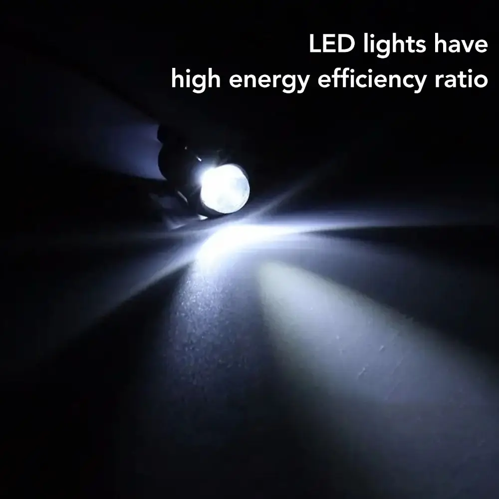 Portable 10PCS Easy Installation 10mm LED Light Lamp Bulb 12V Water Clear Bulb LED Diode Light Pilot Light Indicator Ship Use