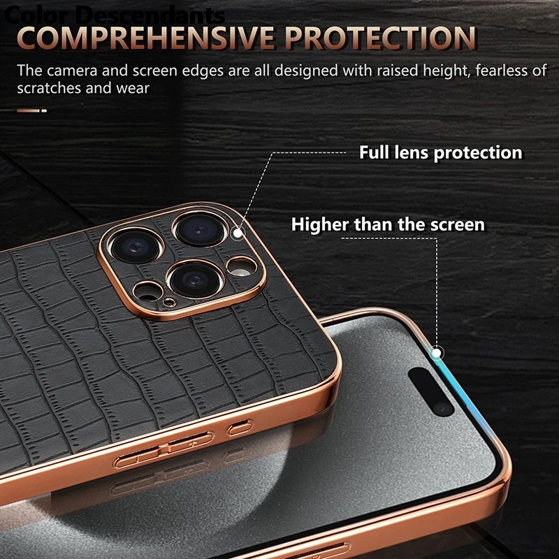 Case For Huawei Honor P60 Pro Phone Case New Arrival Hot Luxury Crocodile Skin Series Cover For Honor P60 Phone Cover Non-Slip