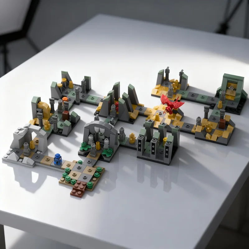 

Набор строительных блоков MOC Heroica Erebor (506 деталей): Архитектурная модель для сборки, развивающая творческие способности, идеальный подарок на Рождество