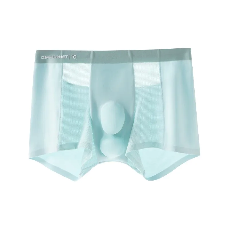 

Мужские сексуальные прозрачные летние дышащие трусы из модала с 3D-раздельным дизайном для повседневной носки, подчеркивающие мужскую силу