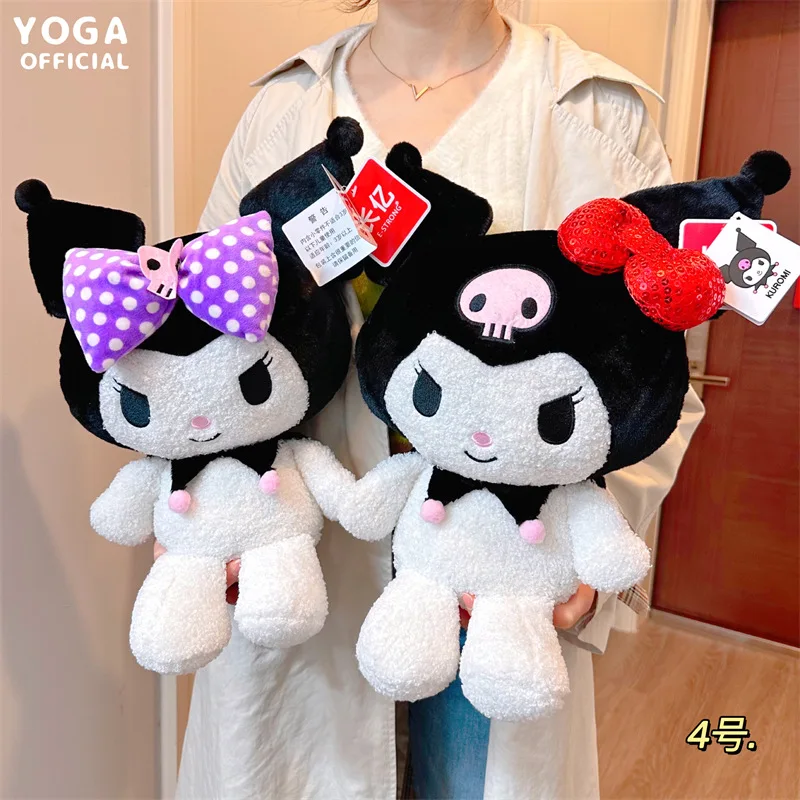 New Kawaii Plush Doll Sanrio Kuromi Cute Anime Big Soft Plushies Stuffed Maiden Heart Toys for Girls Birthday Gift