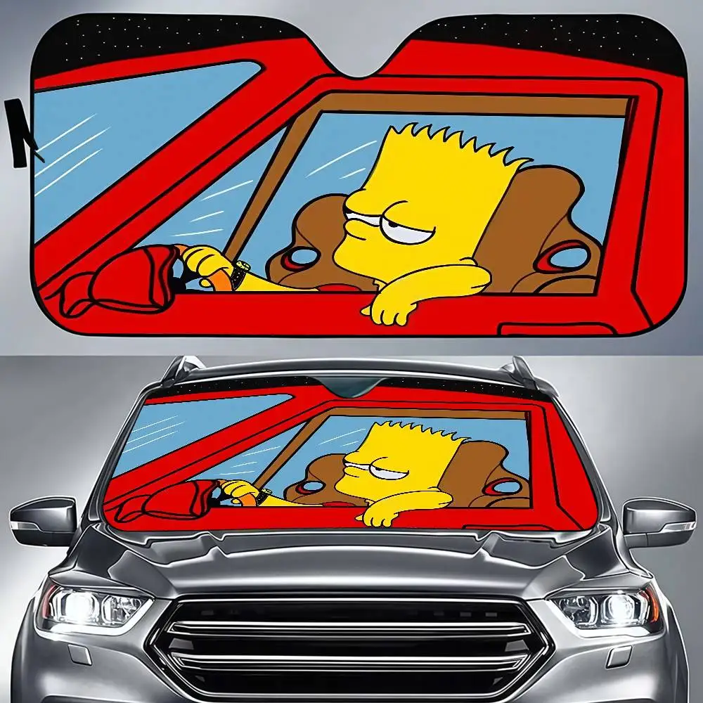 

Simpson Drives Starry Sky Windshield Sunshade Windscreen Cover Sun Shade Auto Sun Visor Car-covers Car Solar Protection