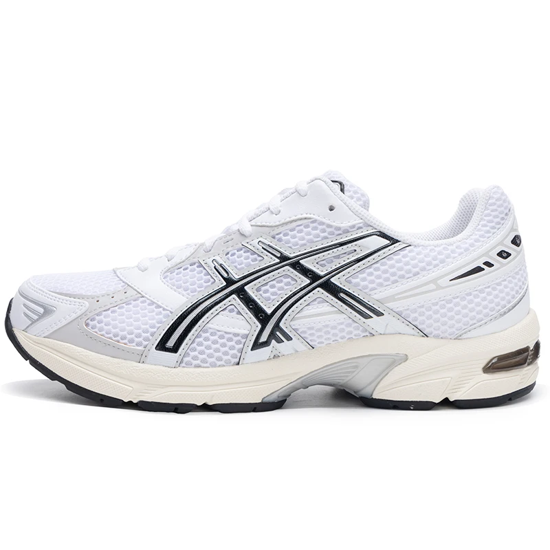 ASICS Gel-1130 Zapatillas para correr de caña baja, modernas y versátiles, antideslizantes, para hombre y mujer, en color blanco 1201A256-118