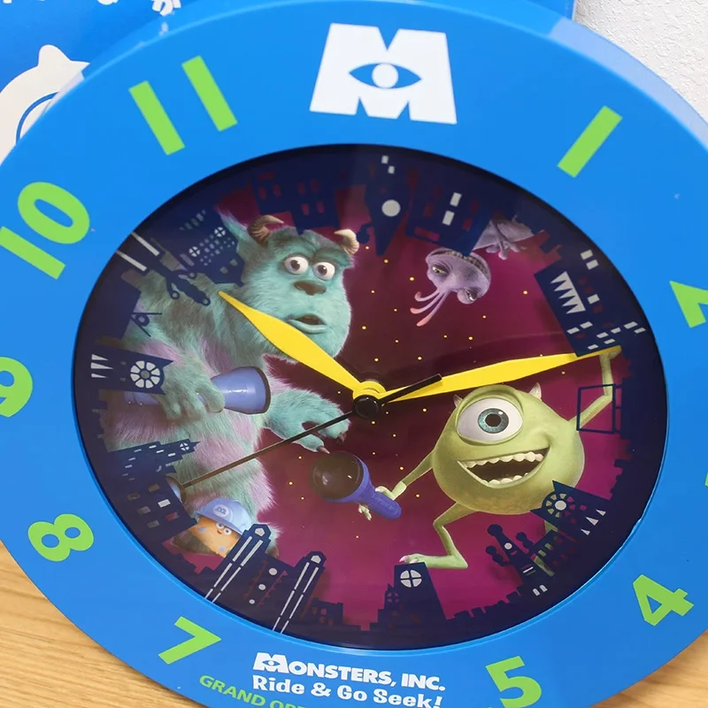 Disney Pixar Monsters, Inc. Mike Sullivan Action Figure Toys Monsters University Resin Clock Model Birthday Gift For Children