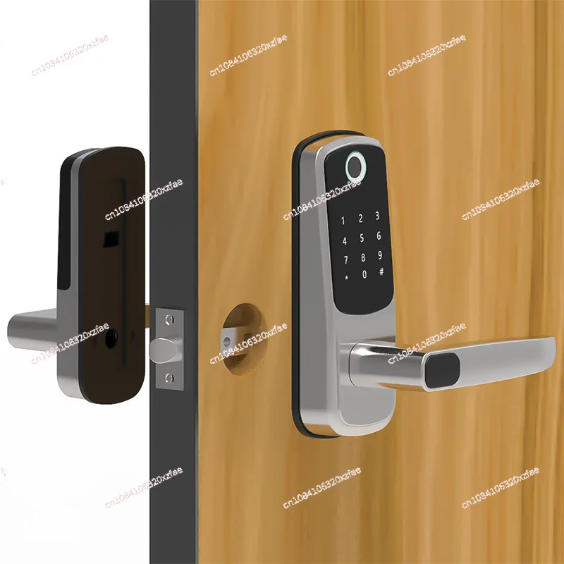 New single tongue fingerprint lock bedroom smart lock office apartment smart wooden door