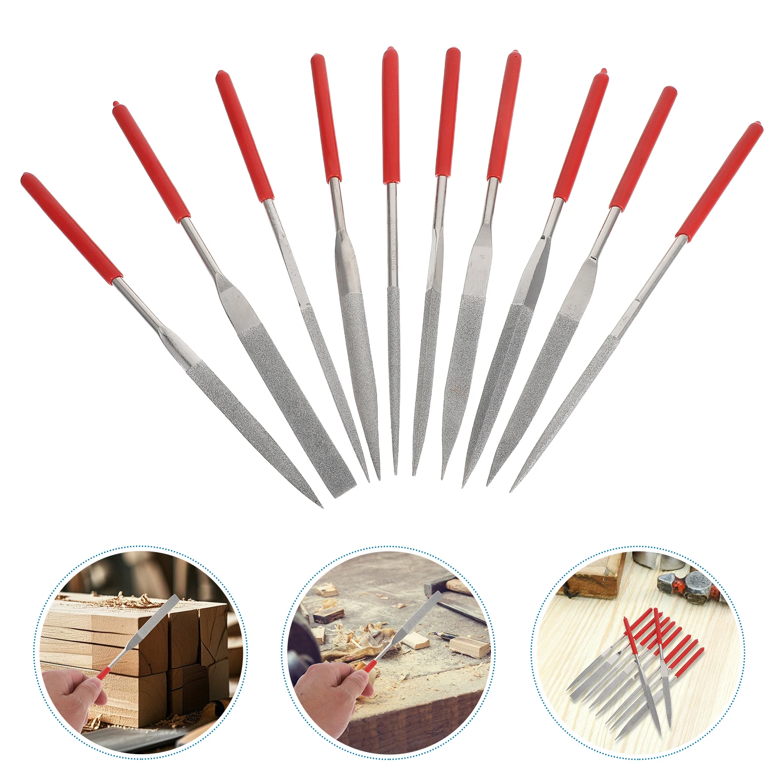 10pcs Precision Metal Files Set Steel Tools For Jewelry Woodworking Diy Projects Mini File Kit For Metal Shaping