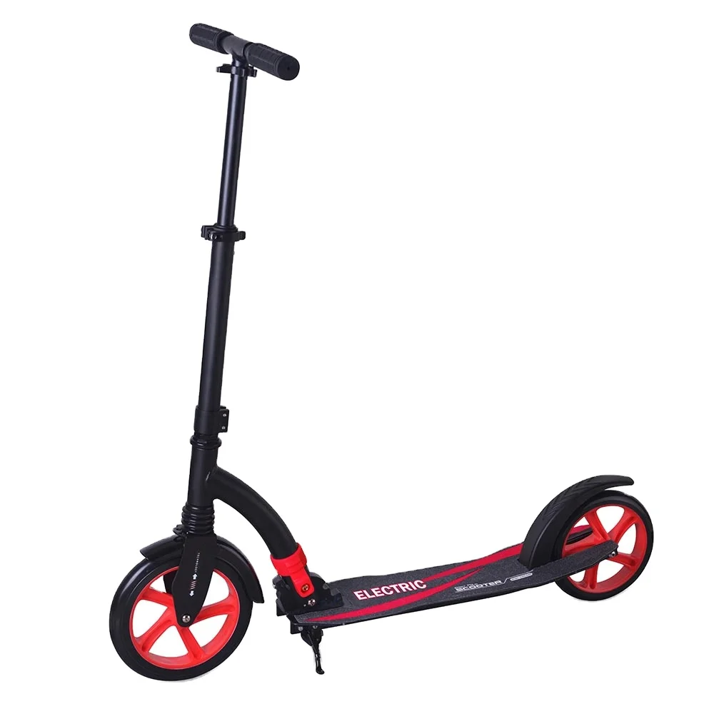 

STLF High Quality 2 Wheels Foldable 2wheel Scooter Big Wheel Adult Kick Foot Scooter for City Cycling Travel
