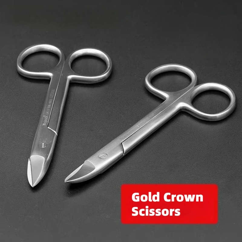 

3Pcs Orthodontic Ligature Cutting Pliers Straight & Curved Serrated Tips Dental Gold Crown Trimming Surgical Instruments