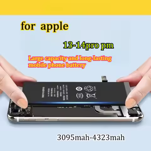 4323mah Suitable for Apple 14 Battery for IPhone 13 Large Capacity Upgrade Battery Long Endurance 13pm Pro Phone Battery