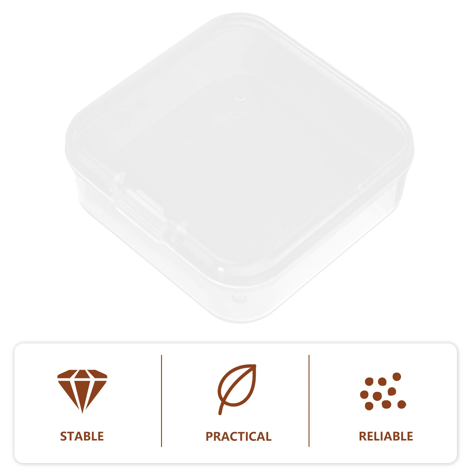 

6 шт. прозрачная раскладушка коробка накладные ногти искусственные ногти для хранения ювелирных изделий ganizer дорожные серьги бусины контейнер для рукоделия