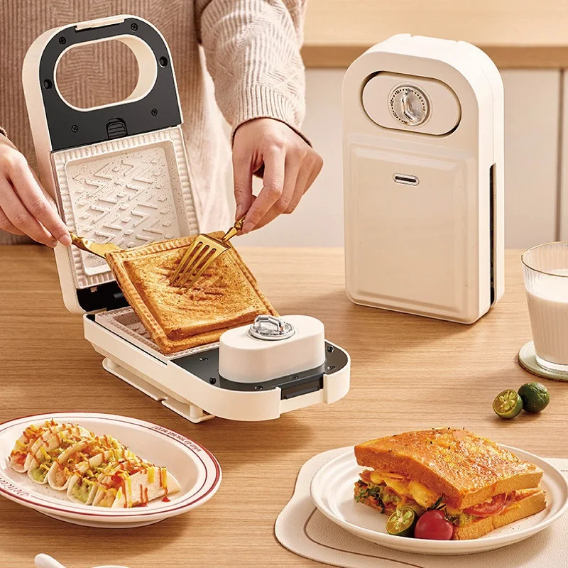 Electric Sandwich Machine Waffle Maker Toaster Multifunctional Timing Breakfast Machine Takoyaki Pancake Donut Toast Machin 650W