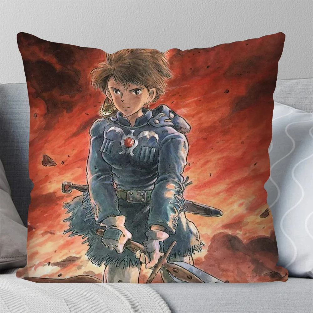 

Bilibili Nausicaa Valley Wind Anime Pillow Case Square Pillow Bedroom Sofa Leisure ComfortCar Living Room Home Decoration