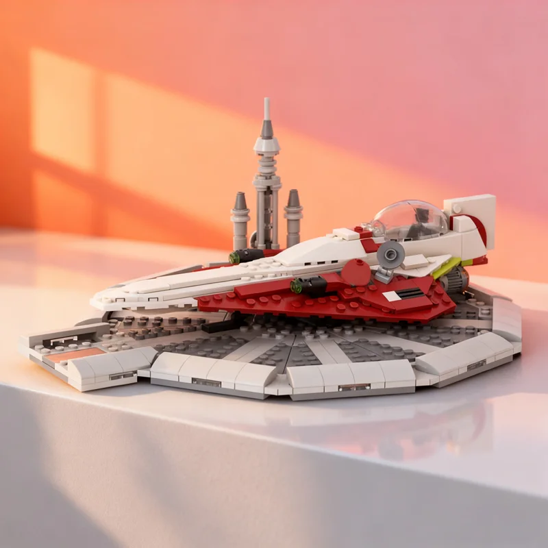 

282pcs MOC Obi Wan s Jed Starfighter set MOD Model Building blocks Assemble Christmas gifts DIY creative toys idea Brick Kids