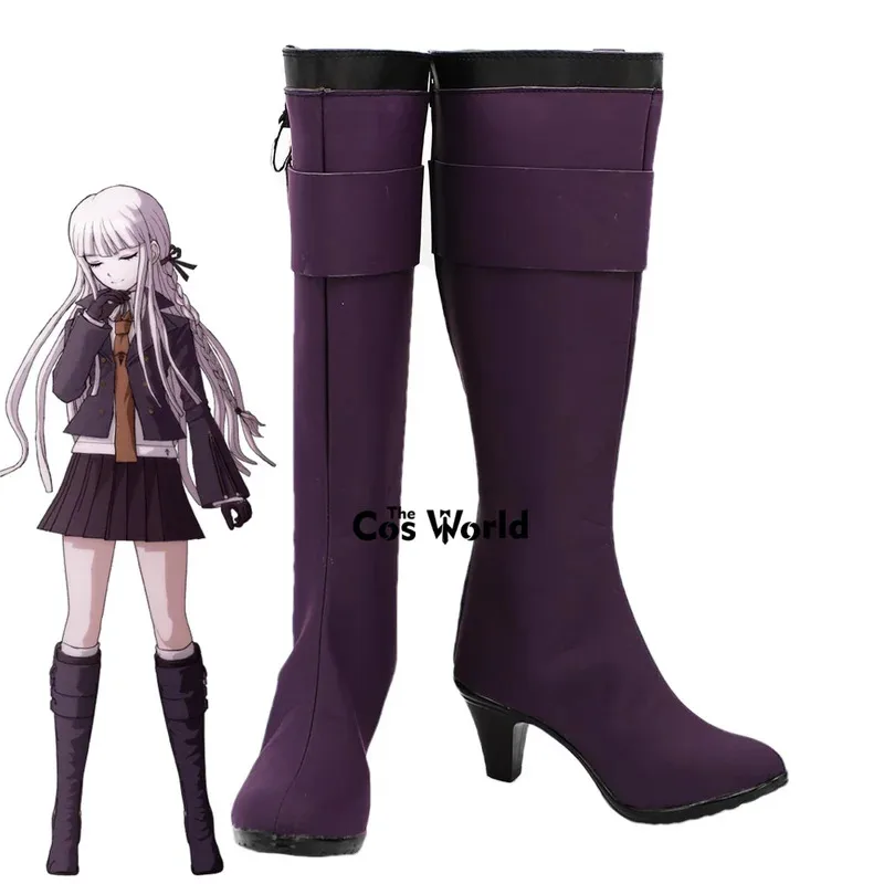 Danganronpa Kirigiri Kyouko Customize Anime Games Cosplay Shoes Boots