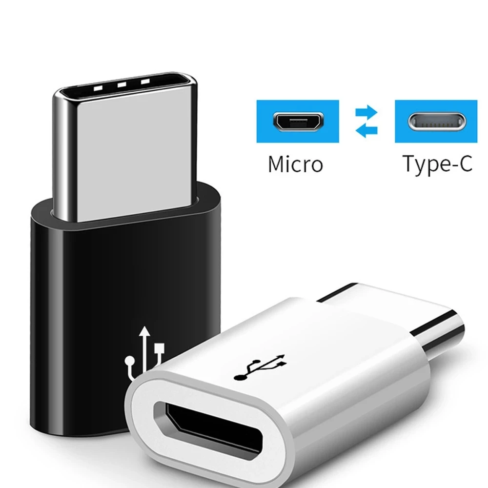 1000PCS OTG Converter for Smart Product Accessories Exquisite Small Micro To USB-C Type-C USB 3.1 Data Charging Adapter General