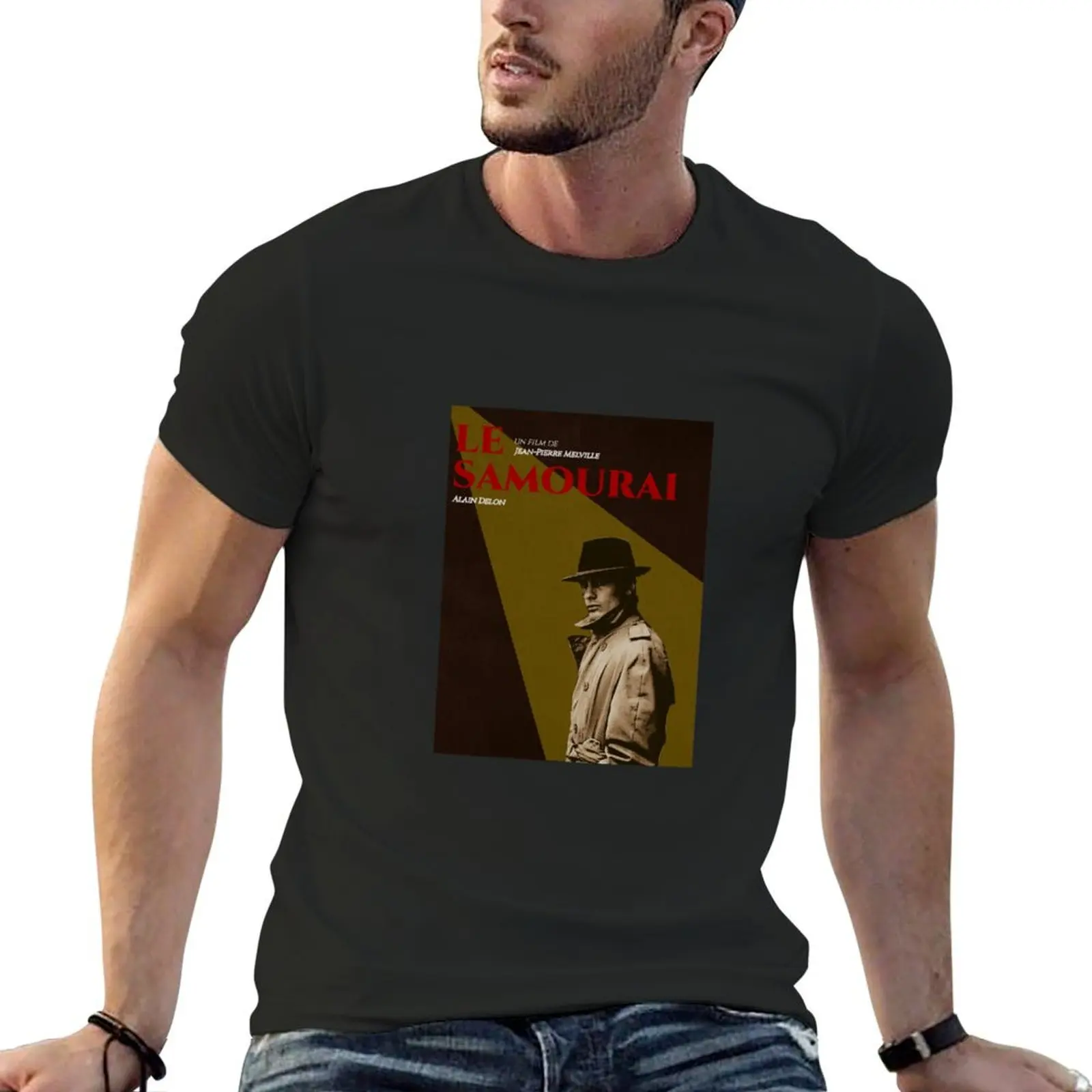 Le Samourai movie poster T-Shirt boys whites korean fashion cute tops clothing for men