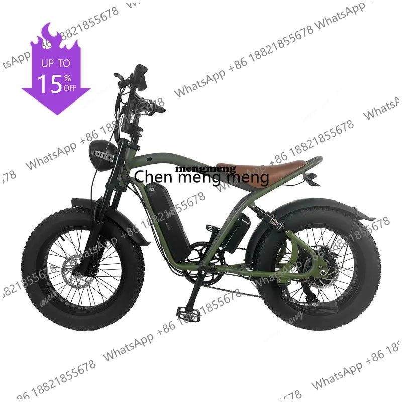 

Электровелосипед A61 High Speed Enduro с мощными двигателями 1000 Вт, для бездорожья, с педальным ассистентом, фэтбайк, взрослый электрический горный кроссовый велосипед