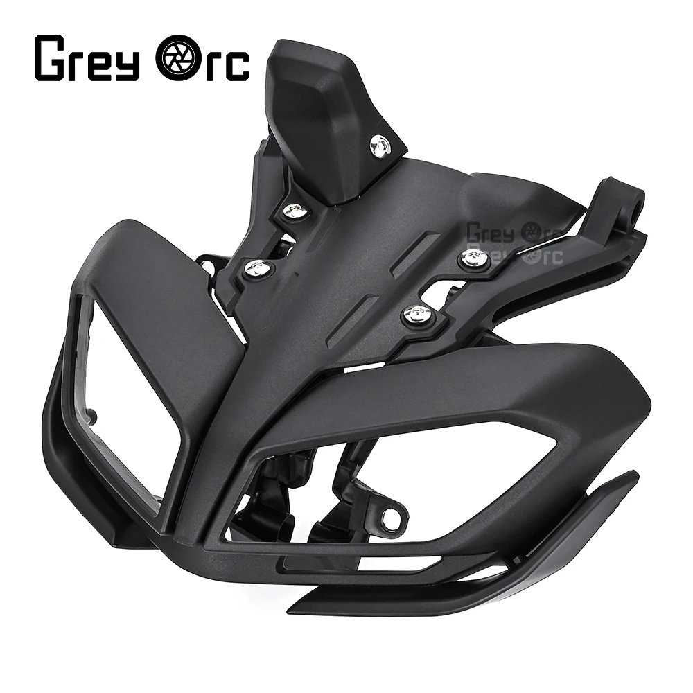 Motorcycle Black Headlight Bracket Protective Shell Deflector For Yamaha MT09 FZ09 2017-2020 Accessories Headlight Visor