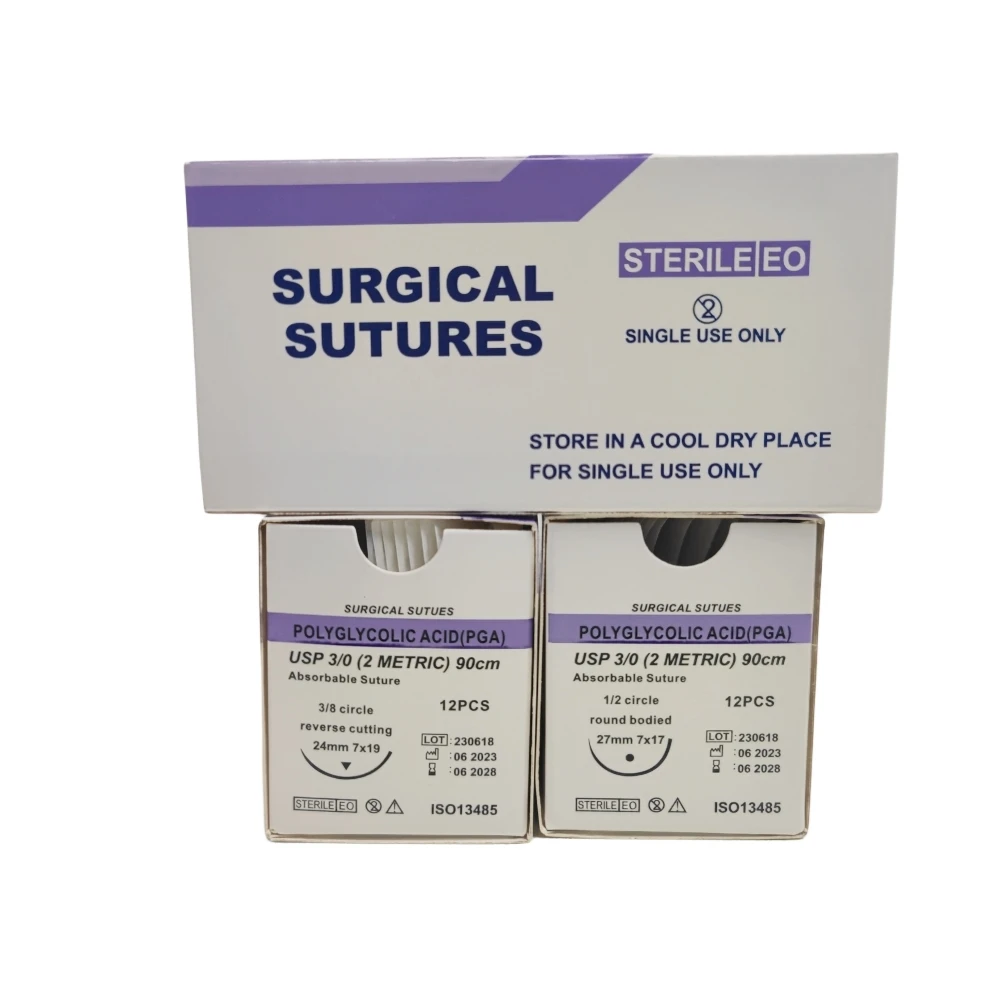 PGA Medical Veterinary sutures Absorbable surgical sutures