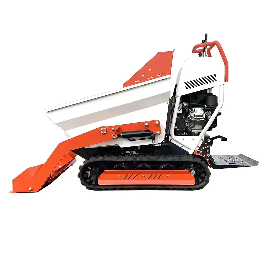 Hot Sale Mini Crawler Dumper Truck China 0.5Ton 500kg Load Capacity Farm Garden Construction Drive Type Track Engine Core