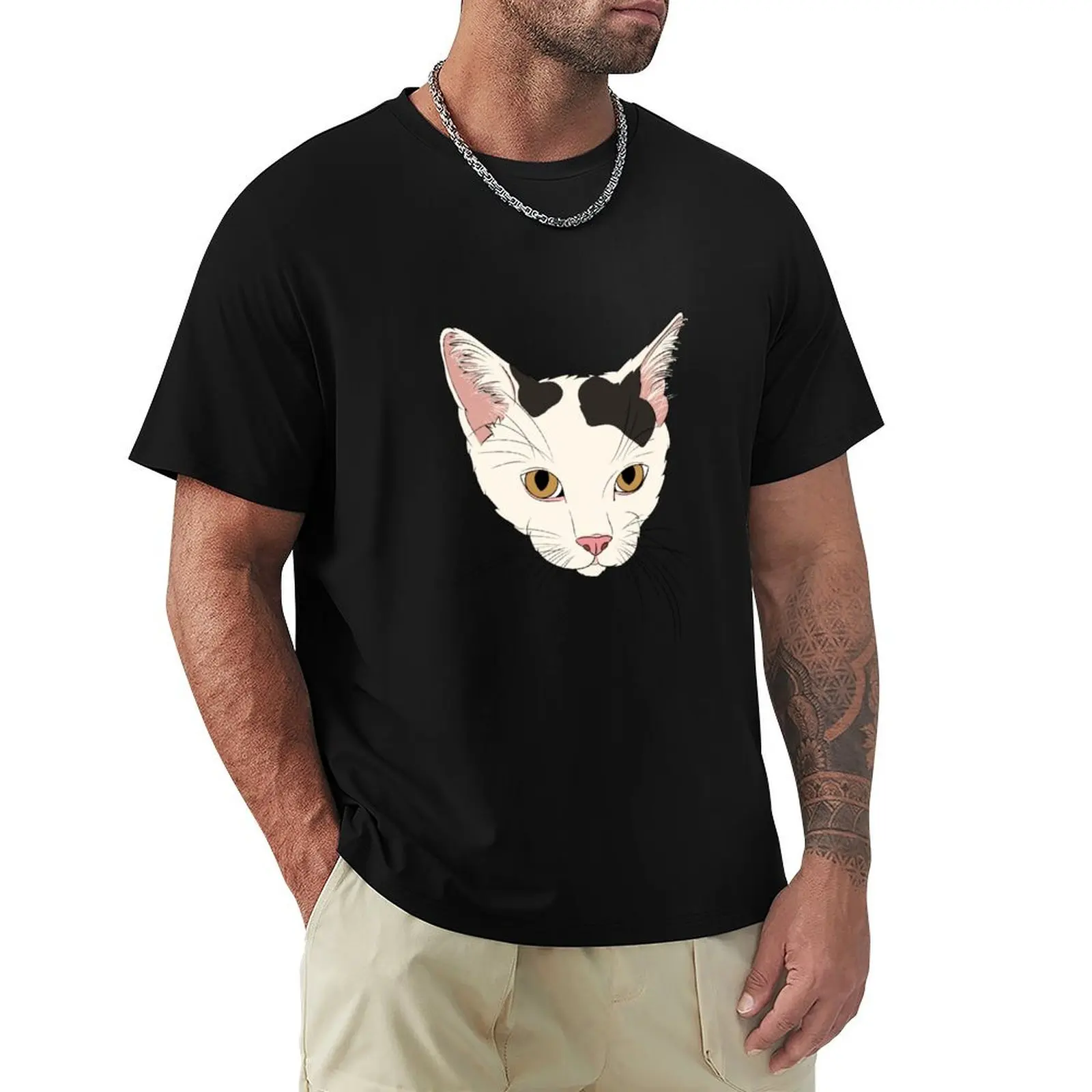 Goblin the Cat! T-Shirt Basic Short Sleeve Cotton Blend T-Shirt