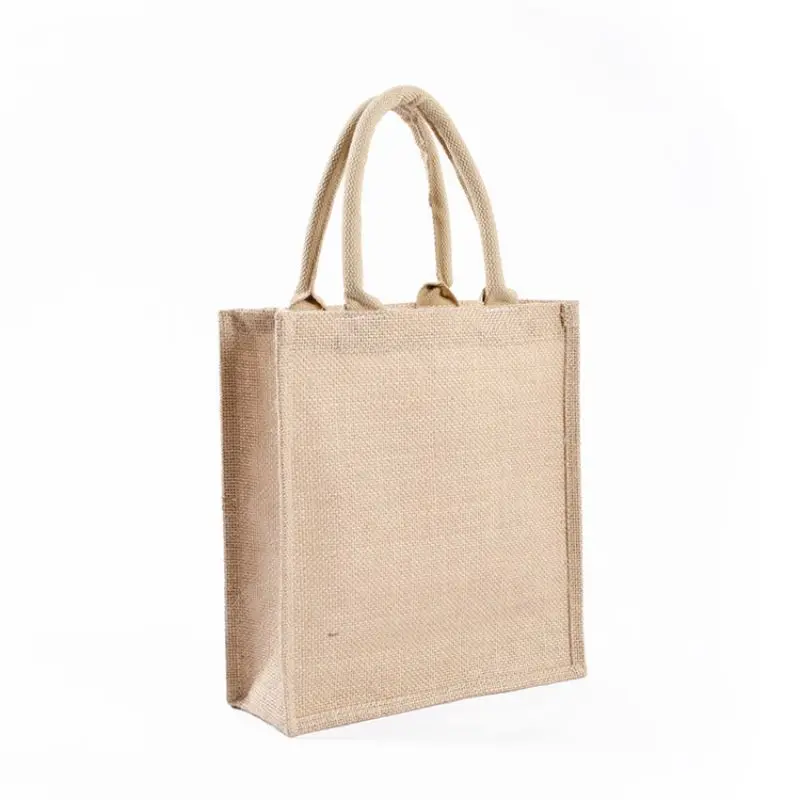 vertical version MUJI-Style Handheld Linen Bags for DIY Hand-Painted Blank Yellow Linen Bags with Ins Advanced Sense