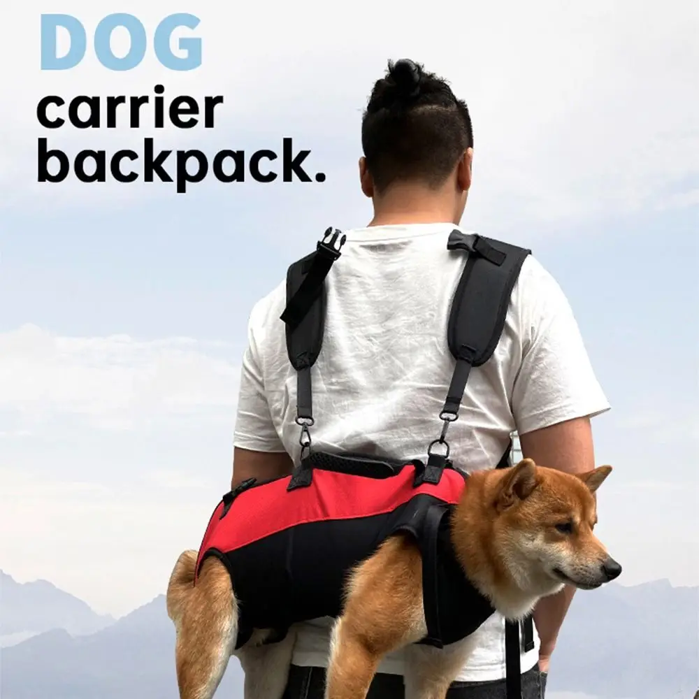 

Creative Pet Backpack Carrier Waterproof Breathable Mesh Horizontal Hugging Backpack Oxford Cloth Hands-free Dog Carrier Bag