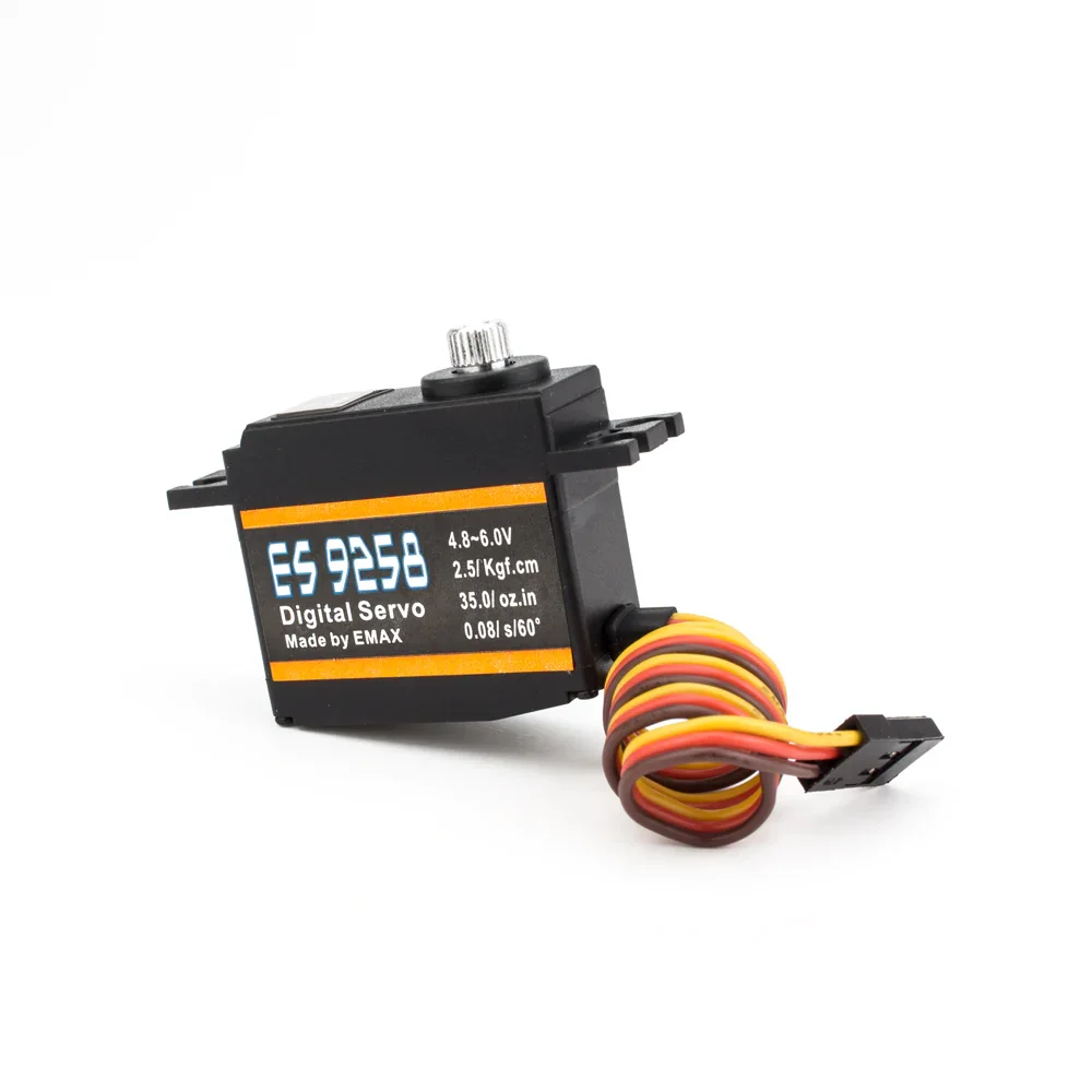 EMAX ES9258 Metal Digital Bearing Gear 3D Micro Tail Servo 27g/ 3kg/ .05 Sec per RC Align Trex 450 500 elicottero