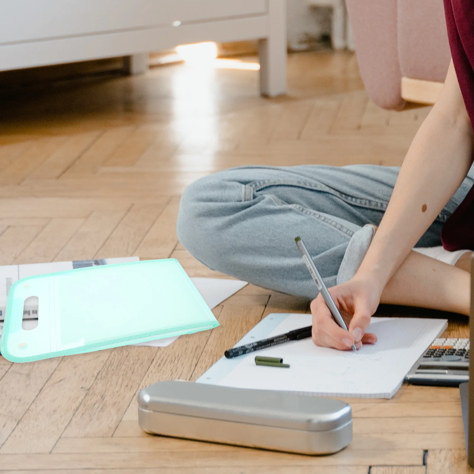 

Multi Layer File Bag Expanding Organizer Plastic Document Folder Portable A4 Size Paper Receipts Business Cards Storage