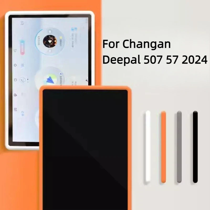 Car Central Control Navigation Screen Display Protective Cover For Changan Deepal S07 S7 2024 Silicone Frame Auto Accessories