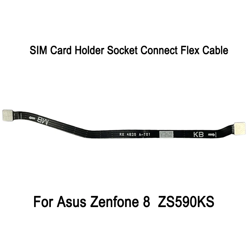 SIM Card Holder Socket Connect Flex Cable For Asus Zenfone 8 ZS590KS ZS590KS-2A007EU