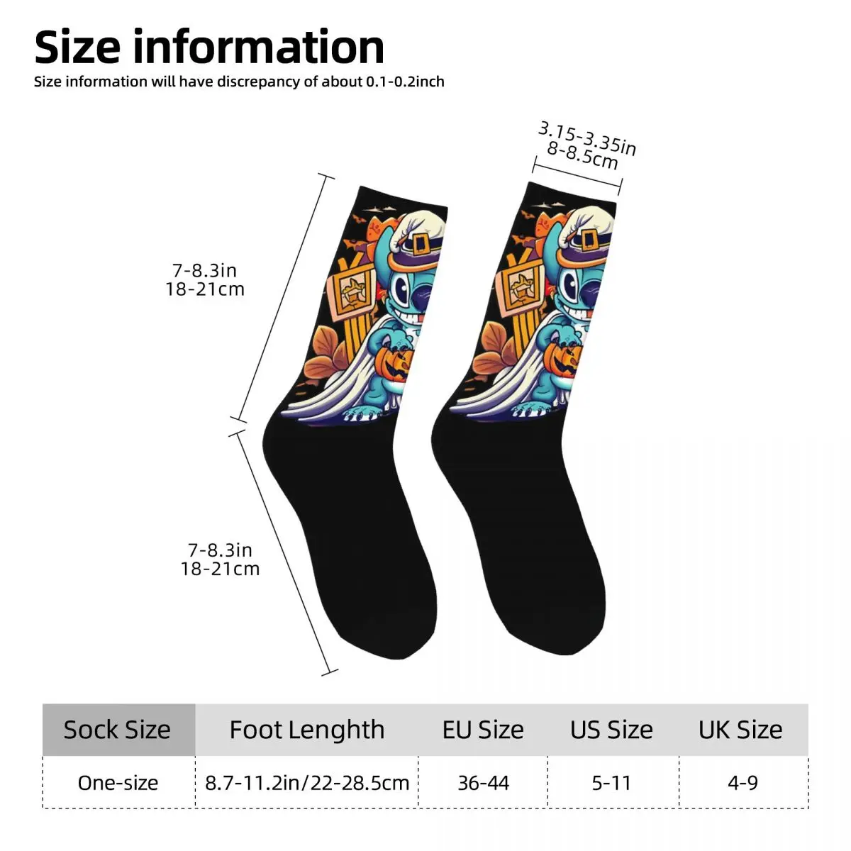 Chaussettes de sport coordonnantes pour hommes, bas respirants, point d'Halloween, graphique Kawaii, course à pied, automne